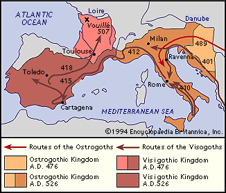 Vizigóti a Ostrogóti